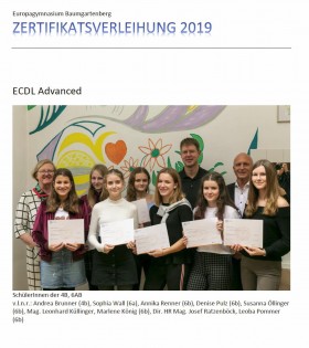 ECDL Advanced 2019