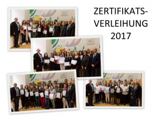 Zertifikatsverleihung 2017